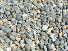 Black garden stones